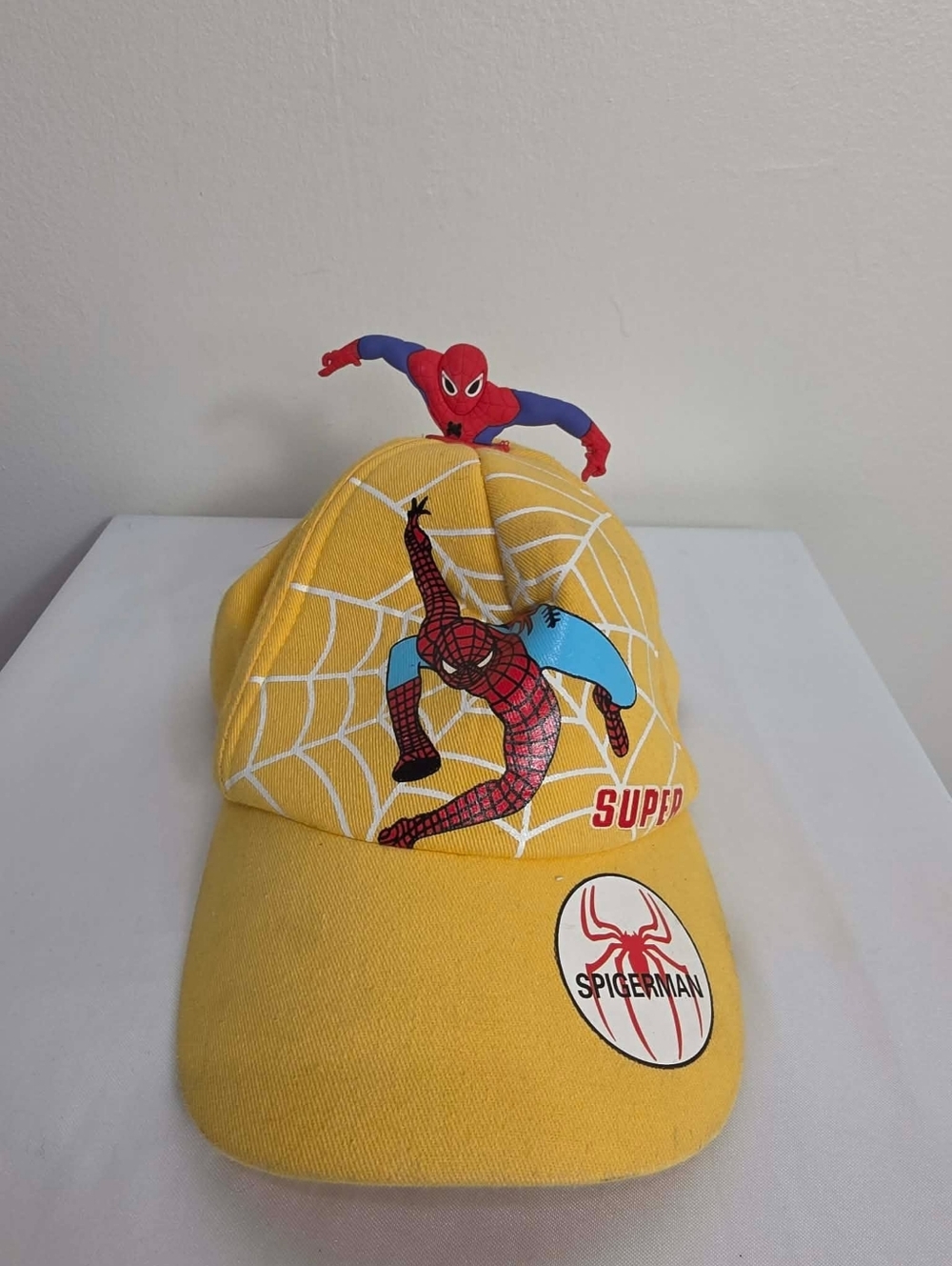 Kids Yellow Spider Superhero BaseballCap - Spigerman